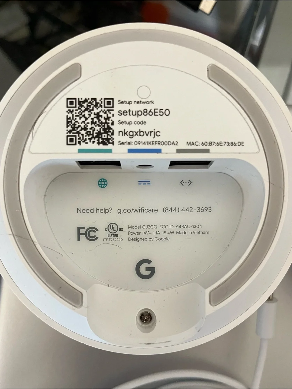 Google Nest Wi‑Fi Point in White